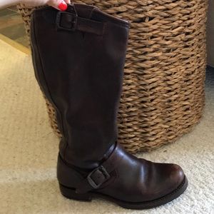Frye slouch brown boots
